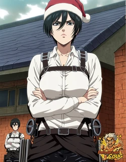 Mikasa Ackerman Xmas hentai | Attack on Titan fan art [AI Generated]