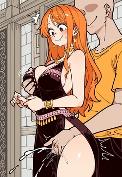 Side-Slit Skirt, Rear Assault [AI Generated]