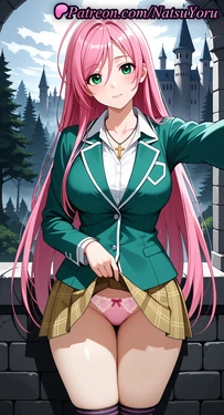 [NatsuYoru] Akashiya Moka (Rosario to Vampire) [AI Generated]