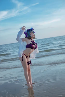 二佐Nisa - 碧蓝航线 柴郡 泳装
