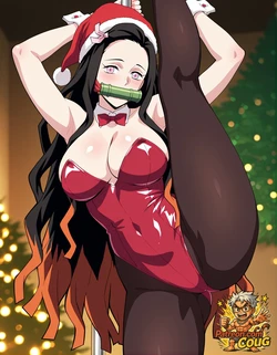 Nezuko Kamado Xmas hentai | Demon Slayer parody [AI Generated]