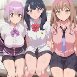 tonkotsu_soup 宝多六花&新条アカネ&南夢芽 (Patreon) [AI Generated]