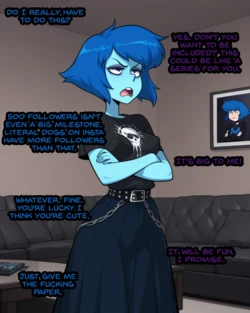 [BrokenBismuth] Pixiv Subscriber Milestone Lapis Lazuli Comic [AI Generated]