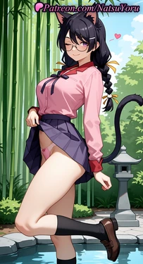 [NatsuYoru] Hanekawa Tsubasa (Monogatari Series) [AI Generated]