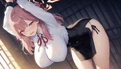 (Clothes AI) Rikuhachima Aru 陸八魔アル (blue archive) (AI Generated)