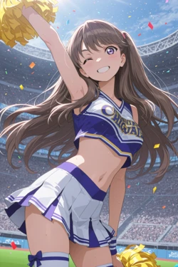 Playful Cheerleader Megumi [AI Generated]