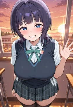 [Nankoai] Karin Asaka-朝香 果林-req-uniform-thighhighs-gb- (Patreon) [AI Generated]