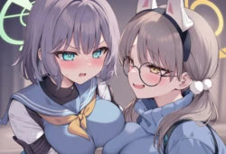aqrua - Kazekura Moe & Sorai Saki (Patreon) [AI Generated]