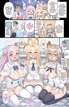 [Mimonel] Tea Party to Himitsu no Shinya Kaigi (Blue Archive) [Spanish] [Rakuen Translations]