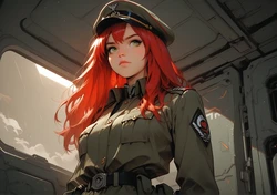 [TrashGer] Redhead Military MMF Threesome groupsex [AI Generated]