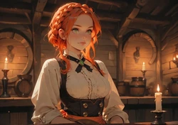 [TrashGer] Redhead german tabern MMF Threesome groupsex [AI Generated]