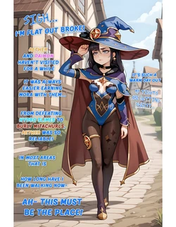 RinkoAI Mona's new job! - Captioned NTR Story Extra [AI Generated]