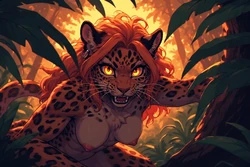 The Leopard collection (AI anthro Leopard Girl) [AI Generated]