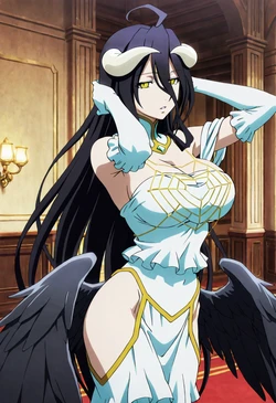 [悲しいサイ/Sad Elephant/kanashiisai] Illustrious Prototype Albedo  Hypnosis [AI Generated]