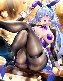 [Pixiv] 曼波~曼波~/Manbo~ Manbo~ (20323925) - Stir-Fried Bunny Girl Robin! [AI Generated]