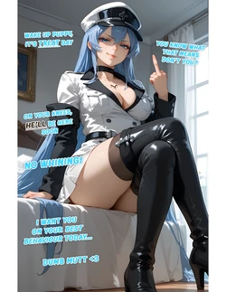 RinkoAI Esdeath Captioned NTR Story! [AI Generated]