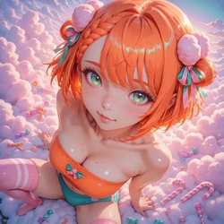 [TrashGer] Redhead in clouds MMF Threesome groupsex [AI Generated]