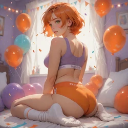 [TrashGer] Redhead globes party MMF Threesome groupsex [AI Generated]