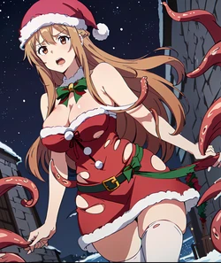 ranwai Asuna Yuuki (Christmas) (Tentacle 触手) (Patreon) [AI Generated]