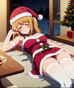 ranwai Ruby Hoshino (Christmas) (Sleep 睡眠) (Patreon) [AI Generated]