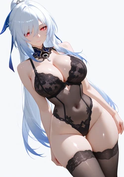 [ReverendGreatLove] Jingliu (HSR) / Lingerie | 108 Pics (Patreon) [AI Generated]