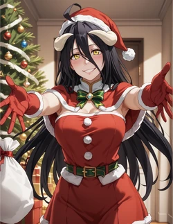RinkoAI Albedo - Christmas Image Set [AI Generated]