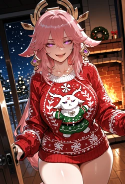 [Miyu] Yae Miko x Raiden Shogun: A Gift to You [AI Generated]