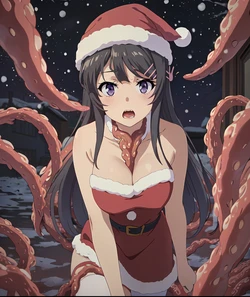ranwai Mai Sakurajima (Christmas) (Tentacle 触手) (Patreon) [AI Generated]