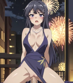 ranwai Mai Sakurajima (New Year) (Nsfw sfw) (Patreon) [AI Generated]