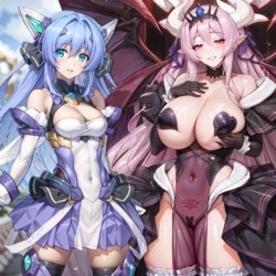 [Obser] The implementation of the Side Story #1 Marina Takudachi - 『Exstia: Side Story』[AI-Generated]