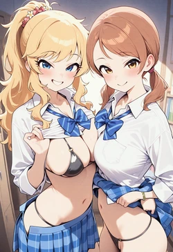 hakutoukan 北条加蓮・大槻唯 (Patreon) [AI Generated]