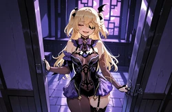 [Miyu] Fischl: Cloak of Night [Ai Generated]