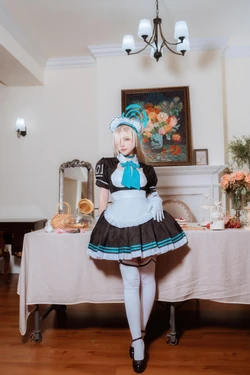 二佐Nisa - 蔚蓝档案 一之濑明日奈 女仆