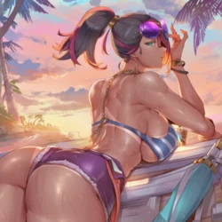 Fiora (league of legends) [SunGodManGa] [ai generated]