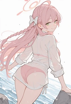 [Hedera (Gb_5)] Blue Archive Hanako [AI Generated]