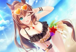 穿泳装跑步的丸善斯基 (Uma Musume) 【AI Generated】