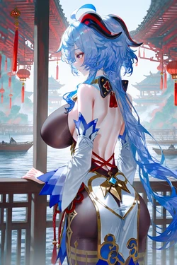 [神奇牛子] 尝到旅行者禁果后的甘雨变得一发不可收拾 [AI Generated]