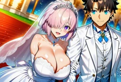 [Pixiv] (rata) (2583813) Mashu Kyrielight Wedding [AI Generated]