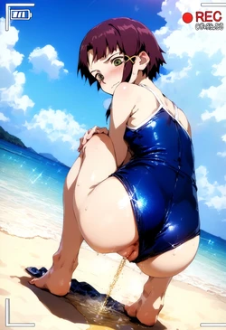 [AImansion] 0209 Peeing in the sea [AI Generated]
