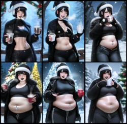 [SirNeapolitan] Weight Gain Image Sets [AI Generated]