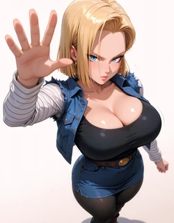 [artist fr34ky] Android 18 all tiers [AI Generated]