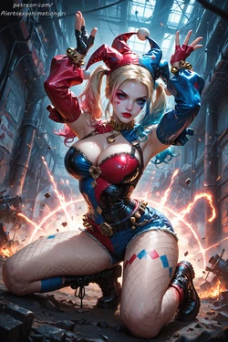 [Patreon] [AiASAG] [4K] ❤️Harley Quinn💙Christmas party - Preview [AI Generated]