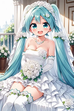 Bride Miku (Vocaloid) [AI Generated]