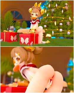 [LuLing]Yaoyao&Aether Tentacles Sex(Uncensored)