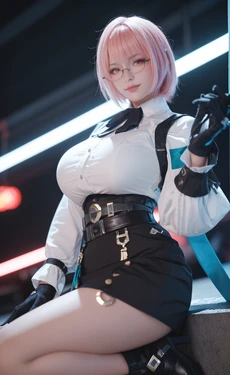 [AI Generated] 绝区零-月城柳COS【墨迹】