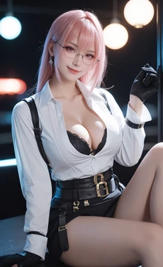 [AI Generated] 绝区零-月城柳COS【墨迹】2