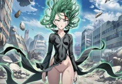 [Pixiv] ryona (121422569) - Dead Tatsumaki [AI Generated]