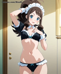 Bluu Ai Hilda Pokemon [AI Generated]