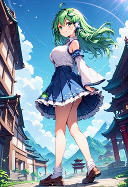 [ヘビヘビ] Sanae Kochiya (touhou project) [AI Generated]