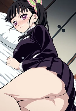 JR | AIChromaArt  - Kanao Tsuyuri | Demon Slayer (Patreon) [AI Generated]